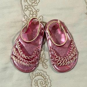 Pink Gladiator infant Sandals